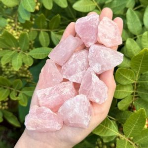 Premium Rose Quartz Rough Stones Choose Your Quantity (Grade ‘A’ Natural Crystals)