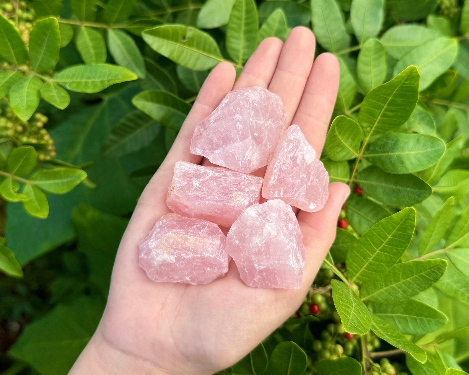 Premium Rose Quartz Rough Stones Choose Your Quantity (Grade ‘A’ Natural Crystals) - Image 3