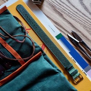 Premium Saffiano Leather Watch Strap Elevate Your Timepiece with Veg Tan Elegance