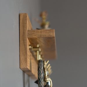 Premium Solid White Oak Key Rack Organize Your Entryway with Style