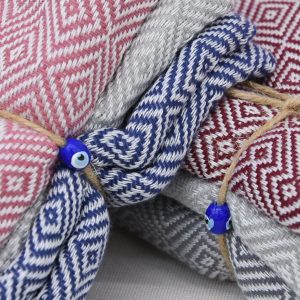 Premium Turkish Cotton Kitchen Towel Set 3-Piece Organic Napkins, Tea Towels, and Dishcloths (12×20 inches)