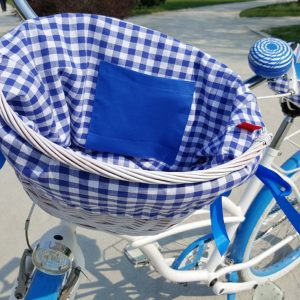 Premium Wicker Basket and Saddle Cover Set for Bicycles Enhance Your Ride with Style and Protection