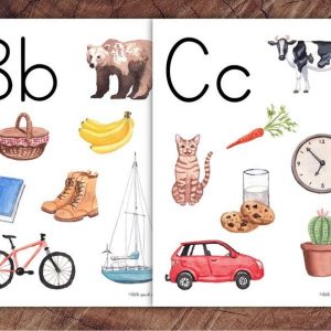 Preschool Alphabet Letter Sounds Poster Set Interactive Learning for Little Explorers