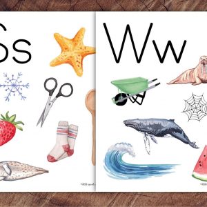Preschool Alphabet Letter Sounds Poster Set Interactive Learning for Little Explorers