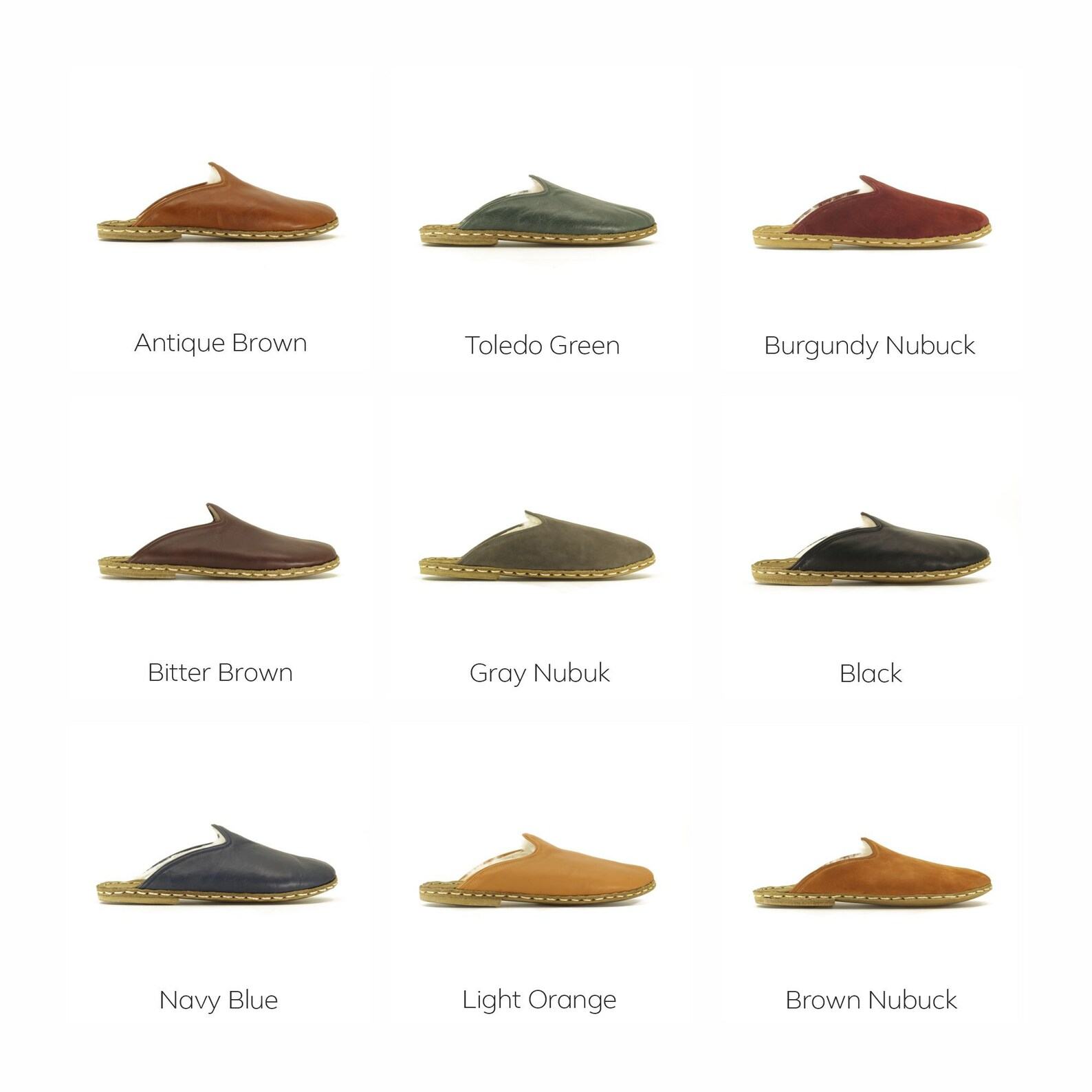 Presented Husband  Organic Leather Men’s House Slippers – Warm & Fluffy Comfort