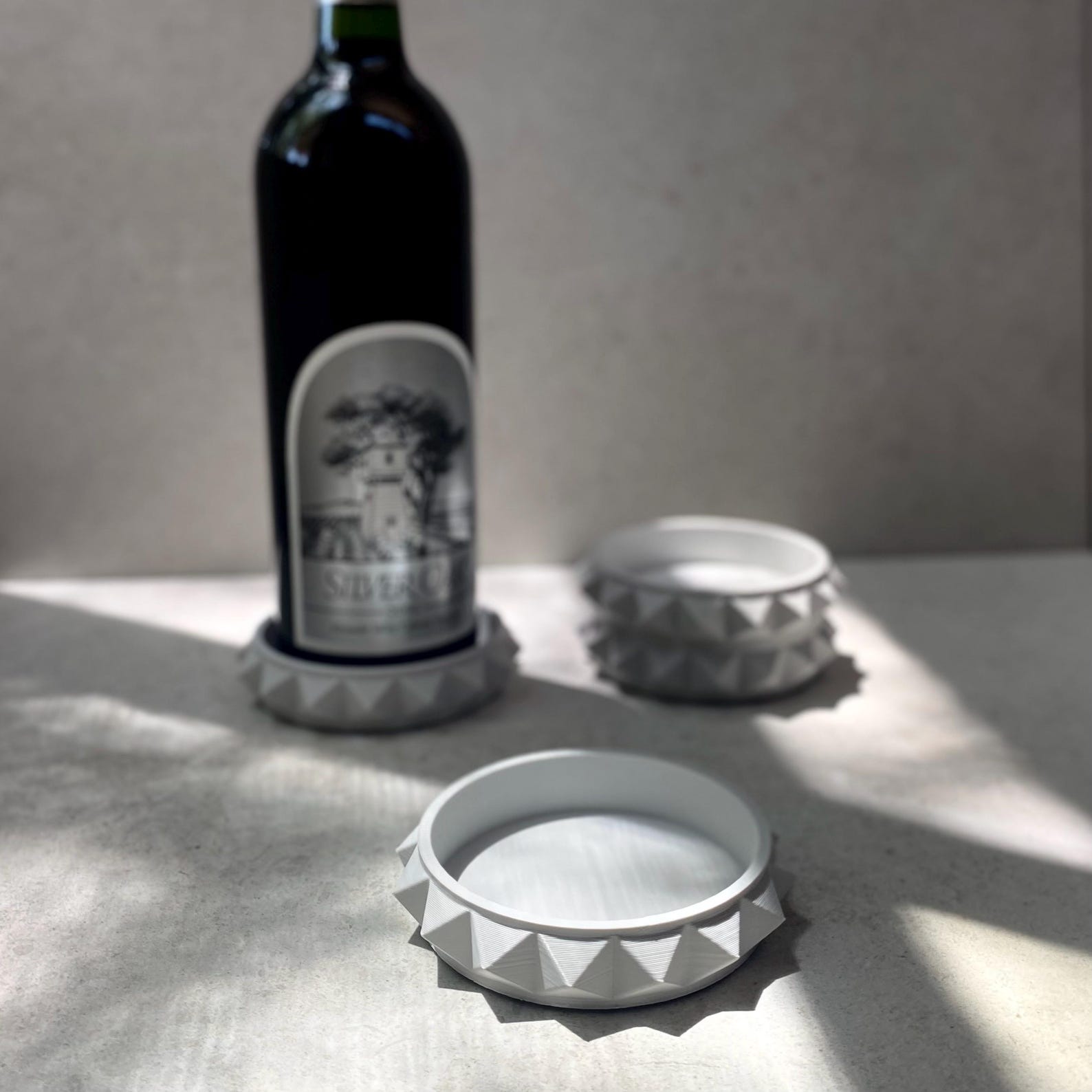 Prismatic Coasters Elevate Your Home Decor with Shimmering Elegance