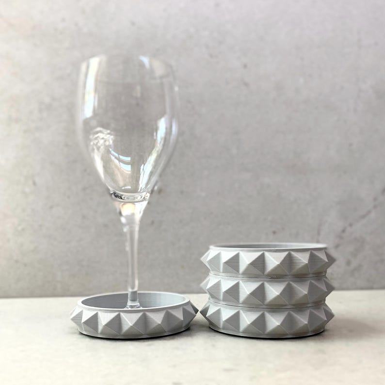 Prismatic Coasters Elevate Your Home Decor with Shimmering Elegance