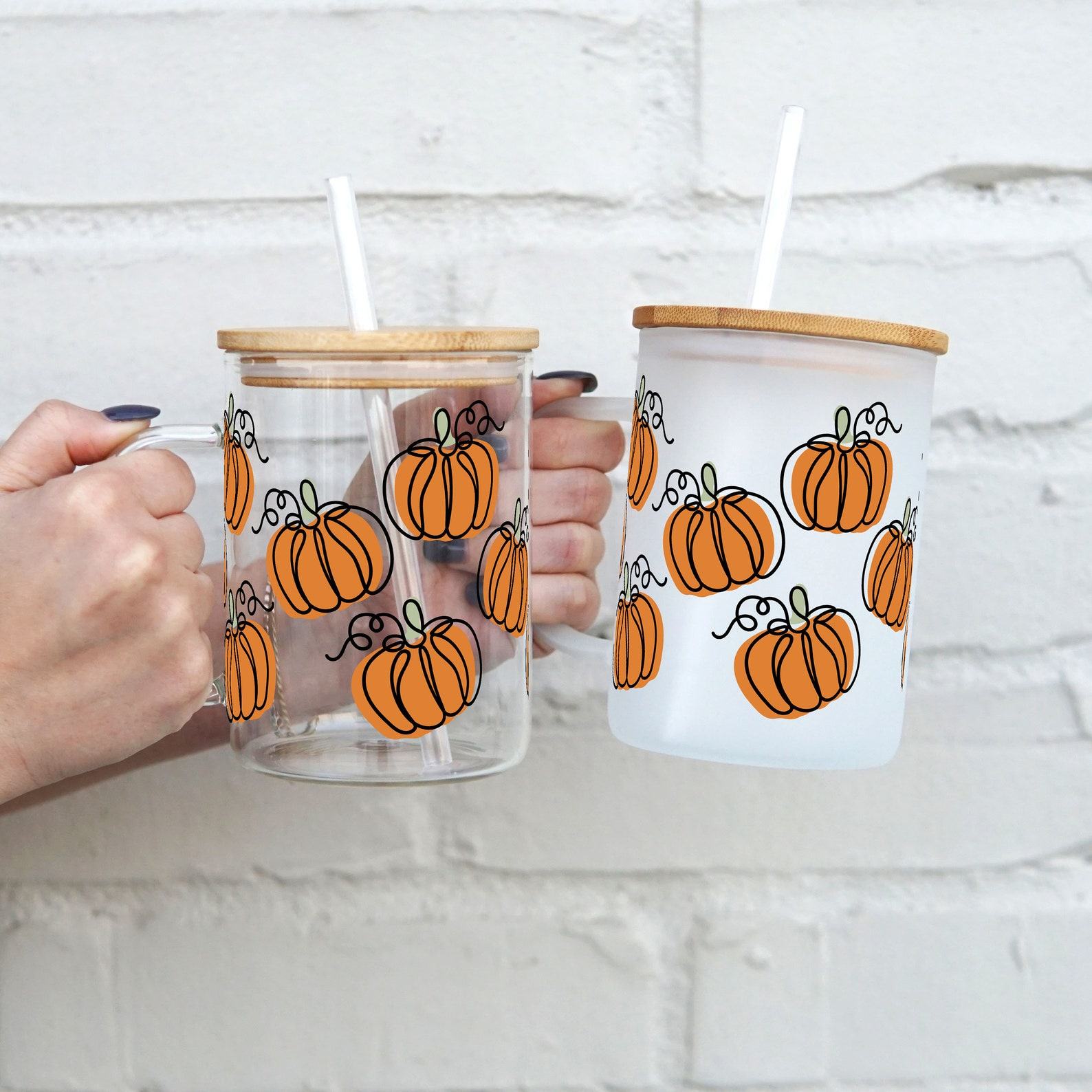 Pumpkin Spice and Everything Nice Your Fall Essential Glass Can Coffee Cup