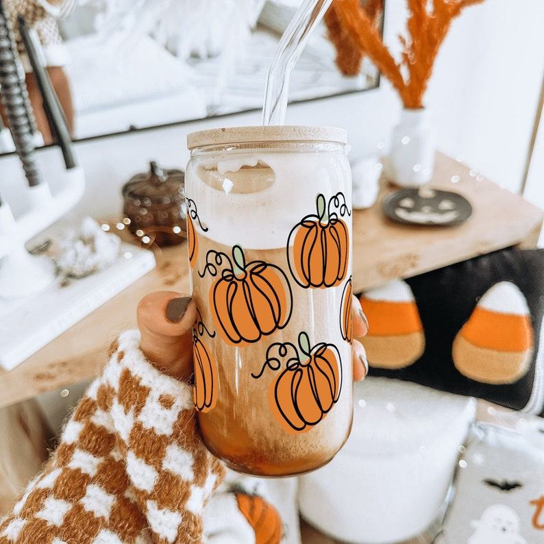 Pumpkin Spice and Everything Nice Your Fall Essential Glass Can Coffee Cup