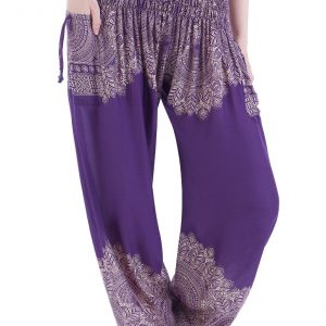 Purple Hippie Harem Pants Comfy Loungewear, Yoga Pants, Festival Wear, Boho Item