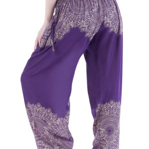Purple Hippie Harem Pants Comfy Loungewear, Yoga Pants, Festival Wear, Boho Item