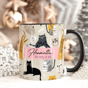 Purrfectly Personalized The CRAZY CAT LADY Mug for Feline-Loving Queens