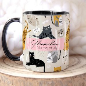 Purrfectly Personalized The CRAZY CAT LADY Mug for Feline-Loving Queens