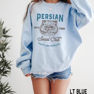 Purrfectly Retro Persian Cat Sweatshirt for Feline Fanatics