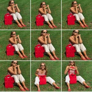 Quilted PILLOW PUFFER Laptop Bag The Essential MacBook Carrier in Vibrant Red