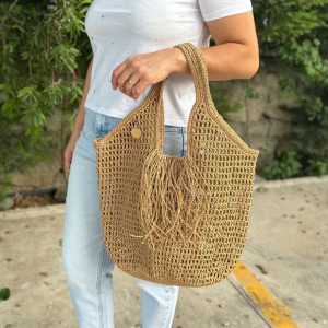 Raffia Crochet Tote The Perfect Summer Accessory for Beach, Shopping, and More