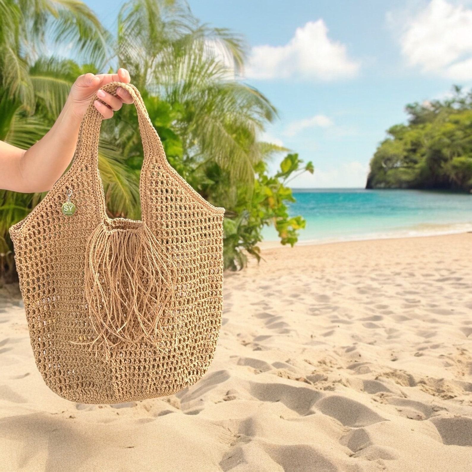 Raffia Crochet Tote The Perfect Summer Accessory for Beach, Shopping, and More