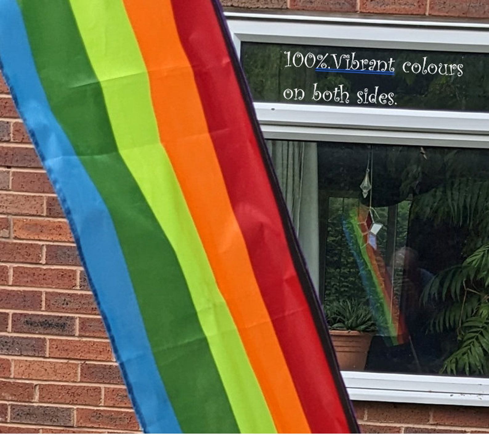 Rainbow Visibility Flag Illuminate Your Ride, Enhance Safety - Image 6