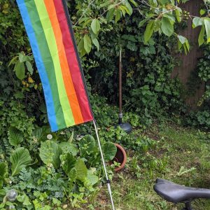 Rainbow Visibility Flag Illuminate Your Ride, Enhance Safety