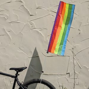 Rainbow Visibility Flag Illuminate Your Ride, Enhance Safety