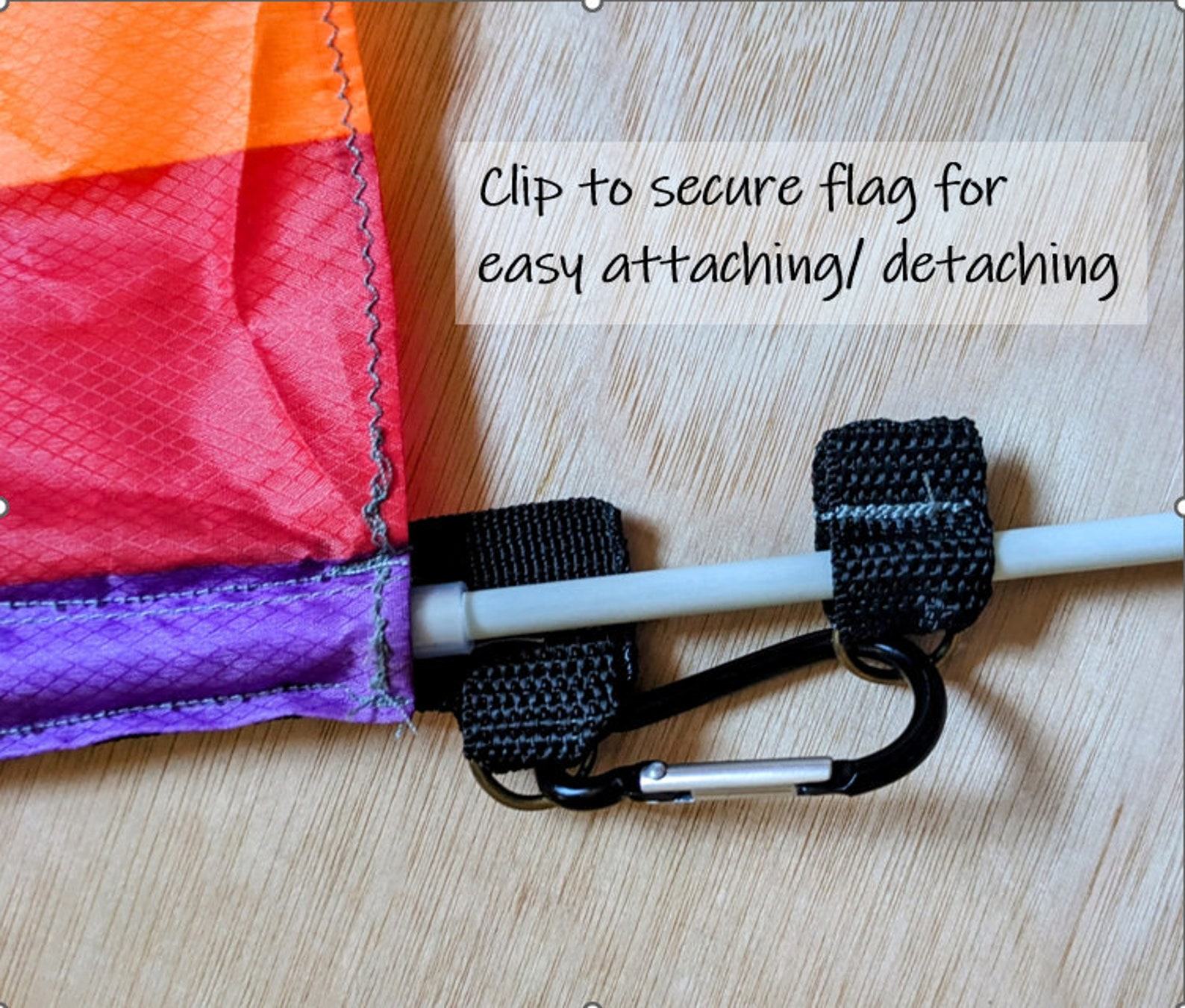 Rainbow Visibility Flag Illuminate Your Ride, Enhance Safety - Image 4