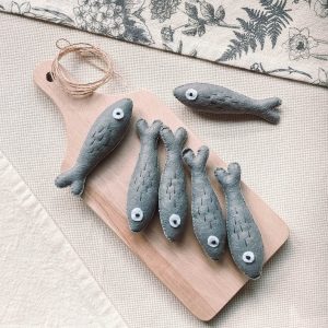 Realistic Felt Anchovy A Savory Playtime Treat for Imaginative Chefs