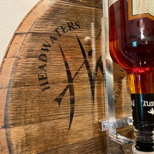 Reclaimed Whiskey Barrel Liquor Dispenser Elevate Your Home Bar with Rustic Charm