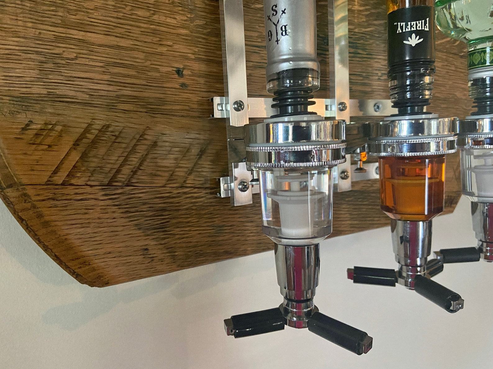 Reclaimed Whiskey Barrel Liquor Dispenser Elevate Your Home Bar with Rustic Charm - Image 3