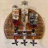 Reclaimed Whiskey Barrel Liquor Dispenser Elevate Your Home Bar with Rustic Charm