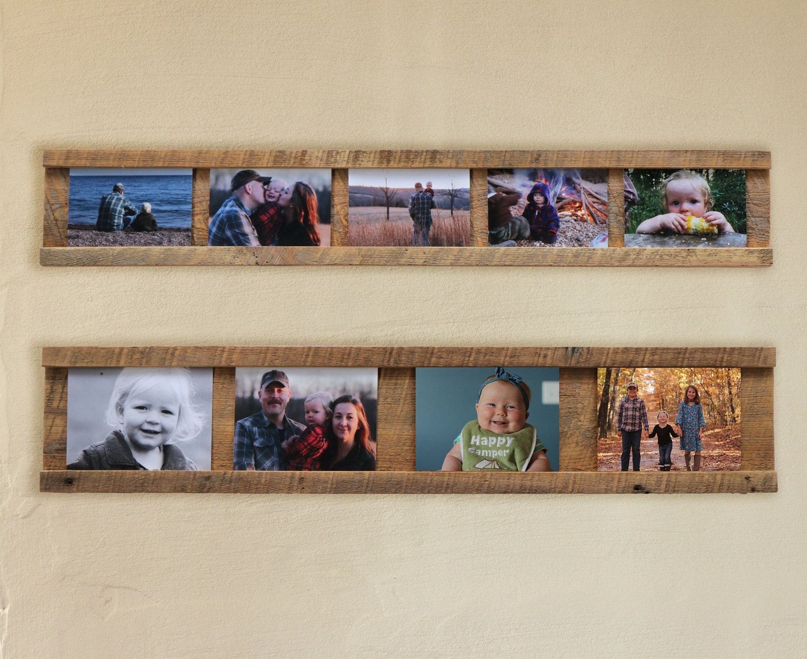 Reclaimed Wood Photo Display Effortless Memory-Keeping for Timeless Treasures - Image 3