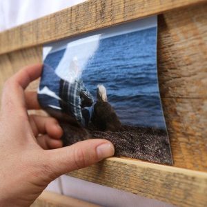 Reclaimed Wood Photo Display Effortless Memory-Keeping for Timeless Treasures