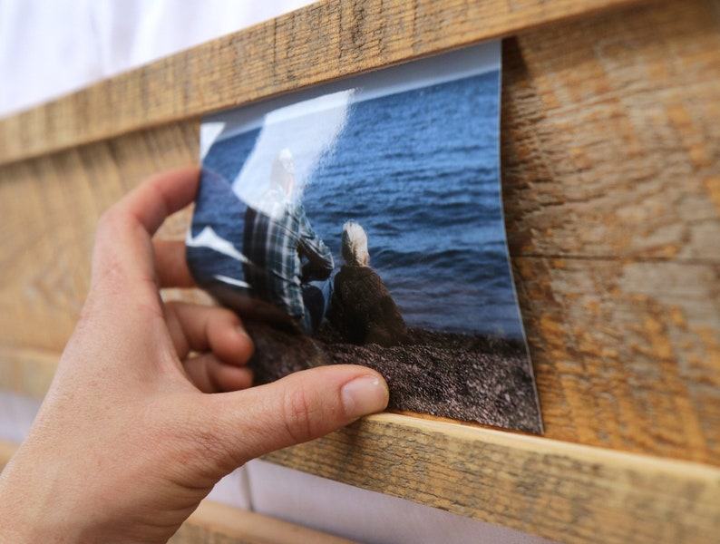 Reclaimed Wood Photo Display Effortless Memory-Keeping for Timeless Treasures