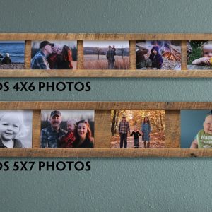 Reclaimed Wood Photo Display Effortless Memory-Keeping for Timeless Treasures