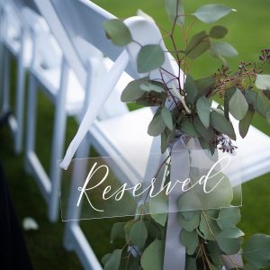 Reserved Wedding Sign Elevate Your Ceremony with Timeless Elegance