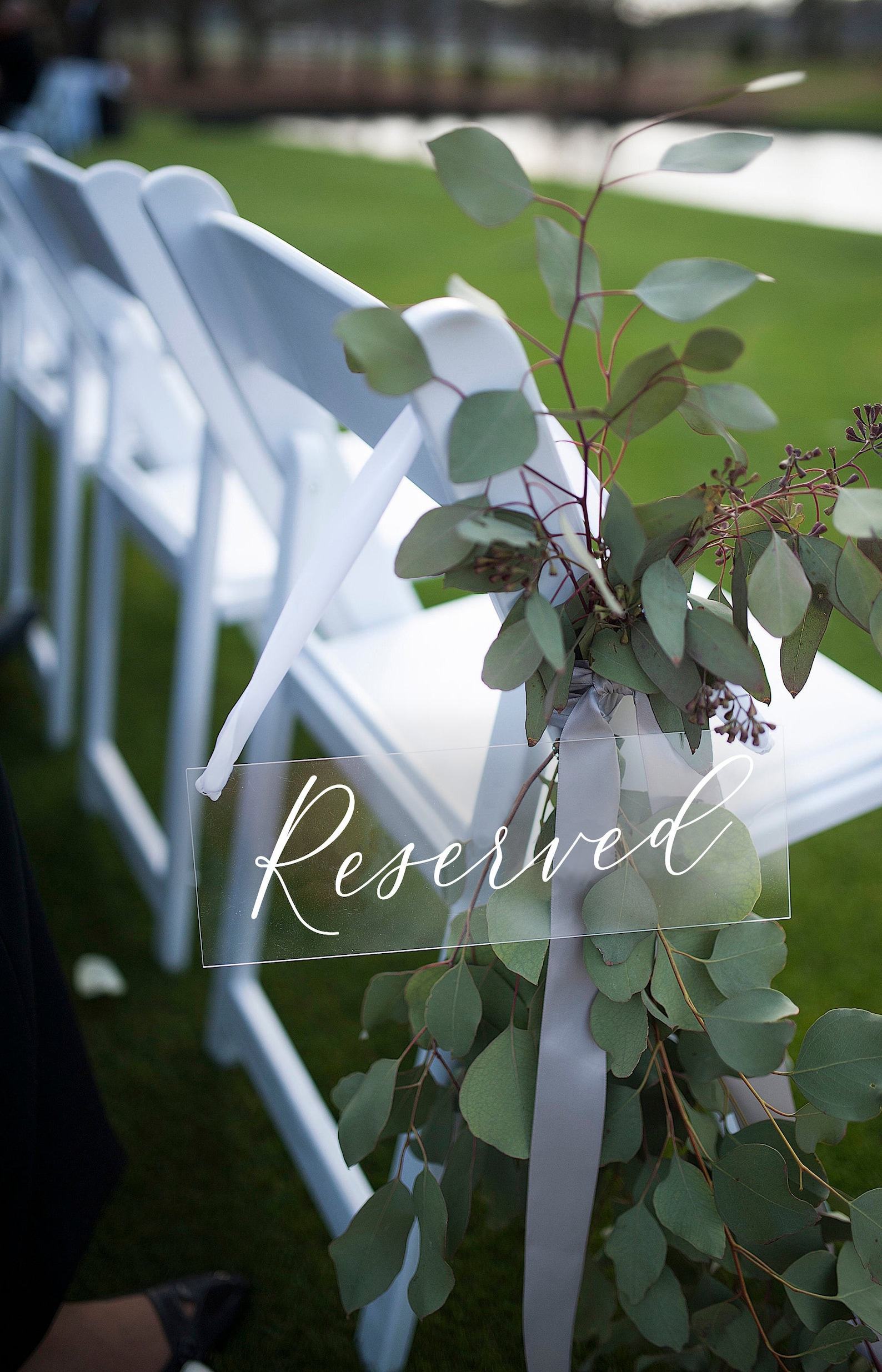 Reserved Wedding Sign Elevate Your Ceremony with Timeless Elegance - Image 3