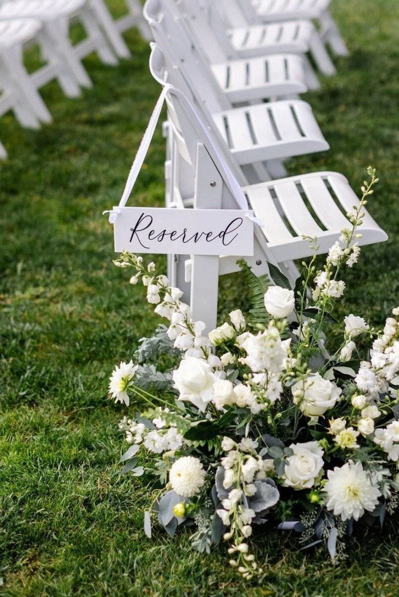 Reserved Wedding Sign Elevate Your Ceremony with Timeless Elegance