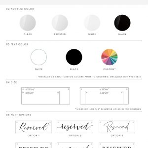 Reserved Wedding Sign Elevate Your Ceremony with Timeless Elegance