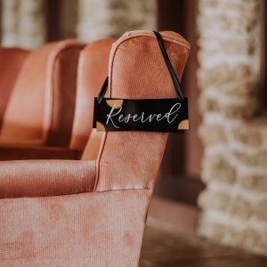 Reserved Wedding Sign Elevate Your Ceremony with Timeless Elegance