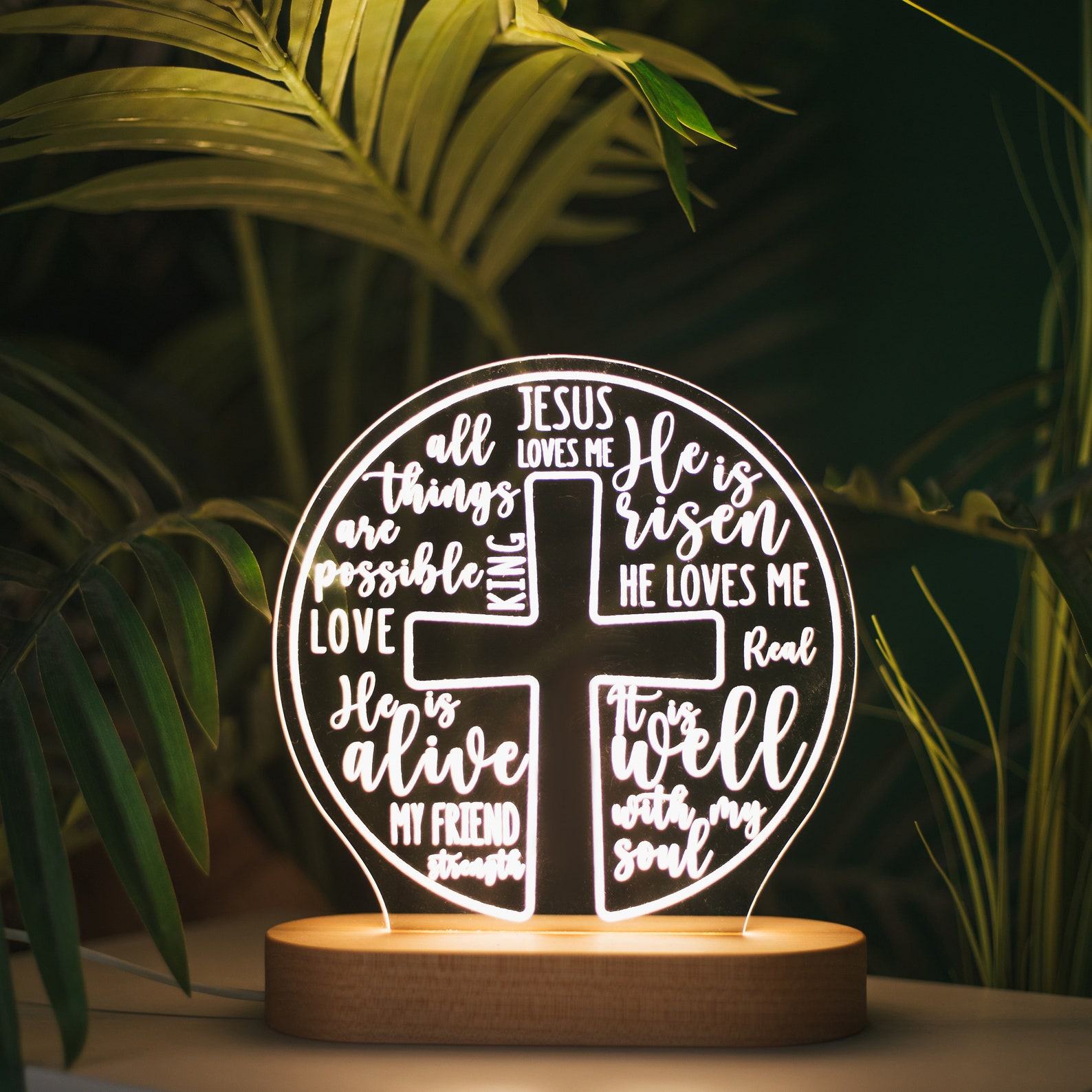 Resurrection Scene Night Light – Unique Easter Accent, Religious Holiday Home Decor & Family Present