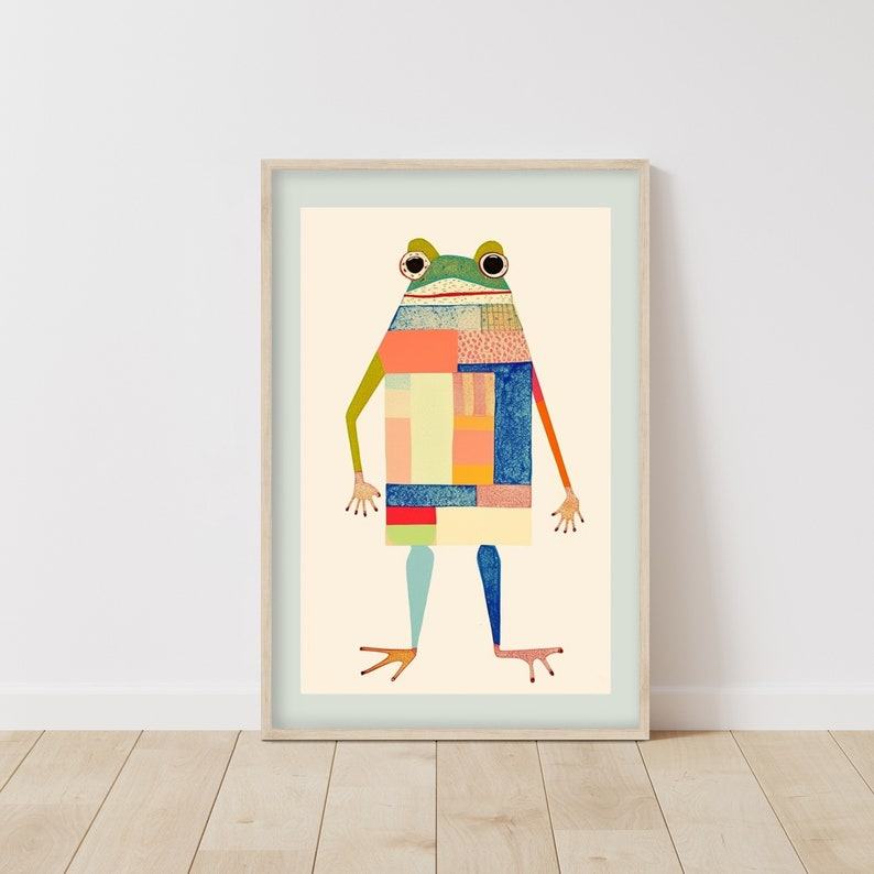 Ribbiting Good Times The Hoppy Poster for Frog Lovers and Quirky Decor