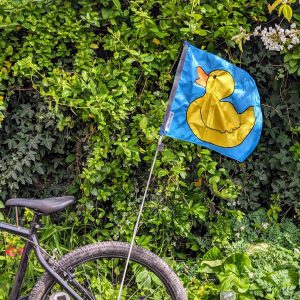 Ride with Pride Morgan Kites’ Bike Visibility Flags for Team Spirit and Safety