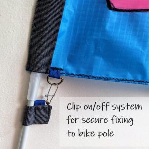 Ride with Pride Morgan Kites’ Bike Visibility Flags for Team Spirit and Safety