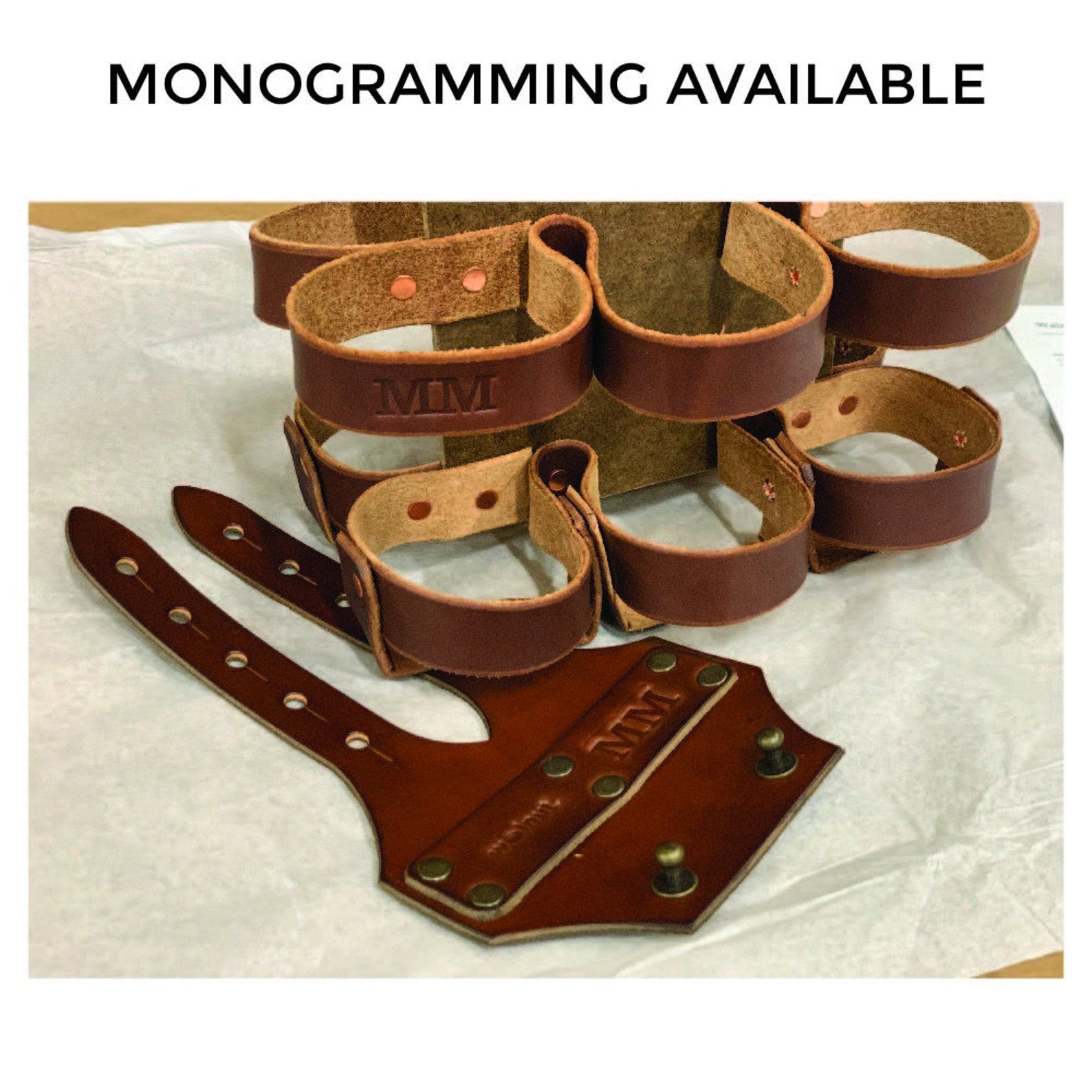 Ride with Refreshment Bike Beer Combo – Leather Wood Bicycle Beer Carrier with Exclusive Discount