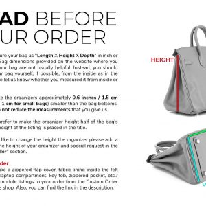 Rive Gauche Shopper N/S Bag Insert Organizer Keep Your Essentials Tidy and Organized