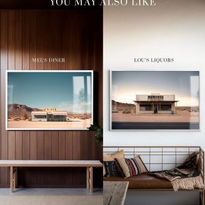 Roadside Remains #3 of 7 The Motel – Desert Landscape Art for Southwestern Decor, Vintage Retro Wall Art, Boho Eclectic