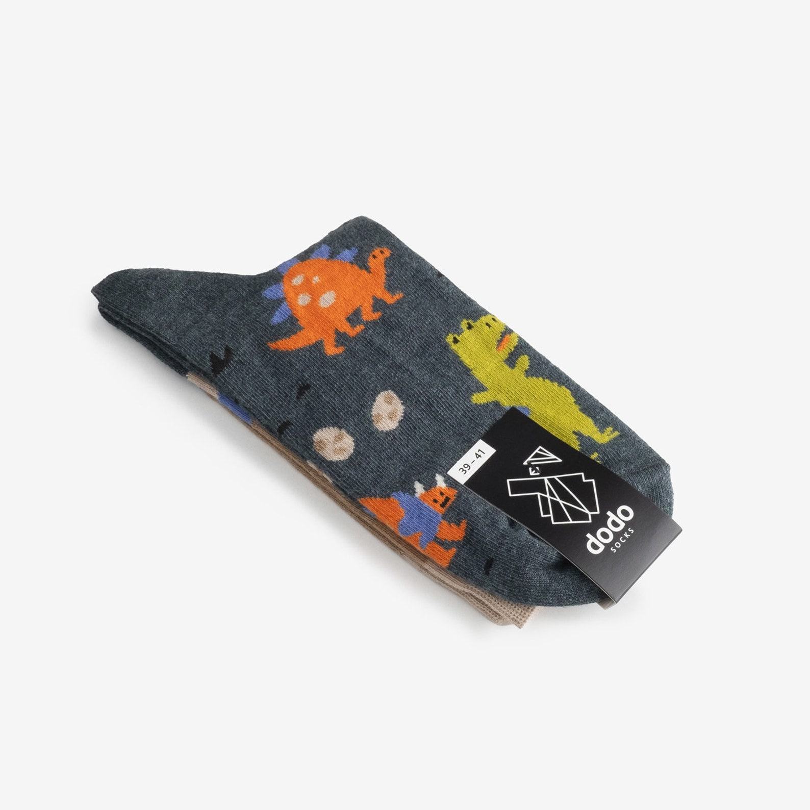 Roar-some Dinosaur Socks Stomp into Style with Dammit Socks