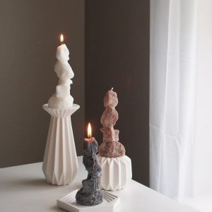 RockBlaze Handcrafted Palm Wax Pillar Candle for Meditation, Home Decor, and Iteming