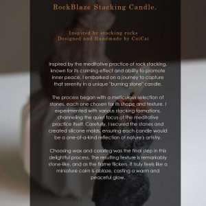 RockBlaze Handcrafted Palm Wax Pillar Candle for Meditation, Home Decor, and Iteming