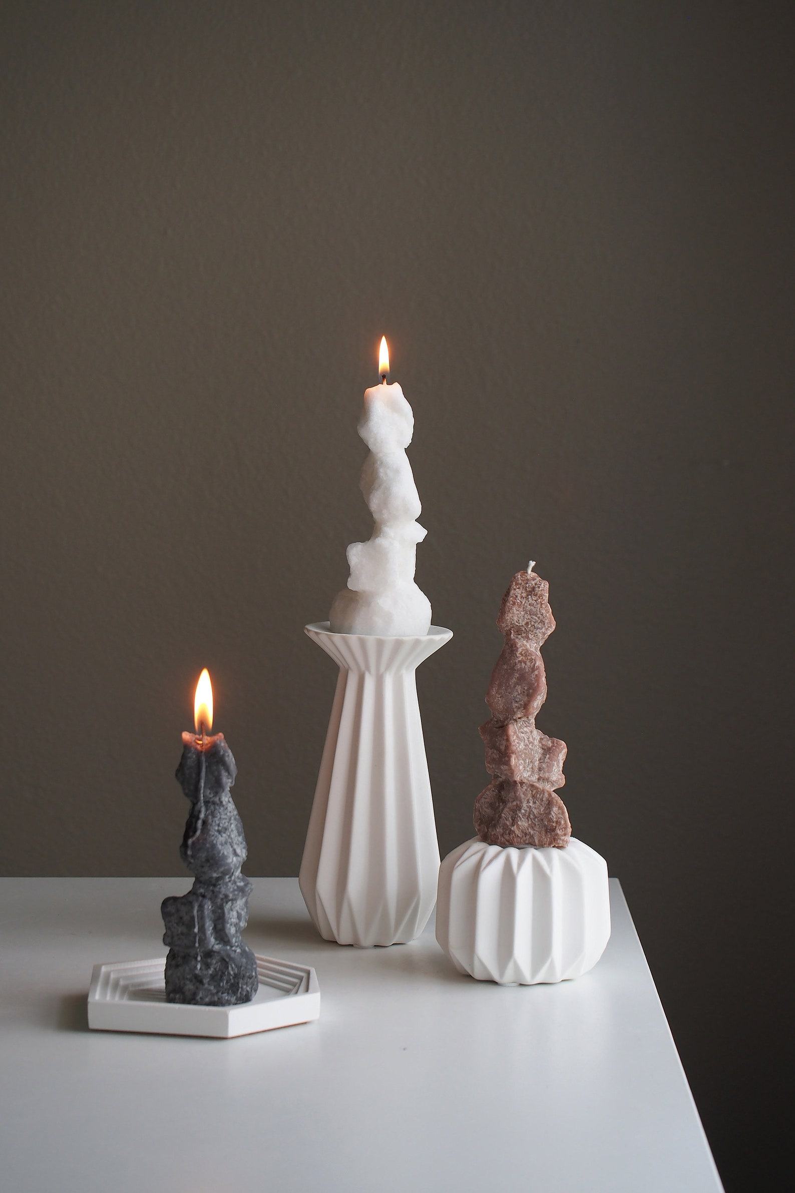 RockBlaze Handcrafted Palm Wax Pillar Candle for Meditation, Home Decor, and Iteming - Image 3