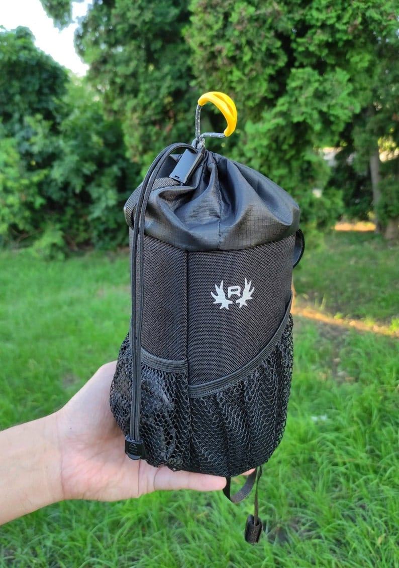 ROGOVbags Bike Feed Bag Snack & Bottle Holder for Bikepacking Adventures
